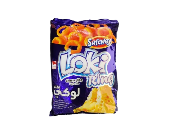 لوكي بفك حلقات الجبنة سناكس بنكهة الجبنة 60 جم Pack of 10