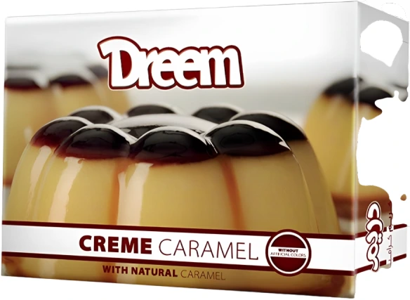 دريم كريم كرميل بطعم الكراميل الطبيعي 92 جم 4+2 حبة Pack of 72