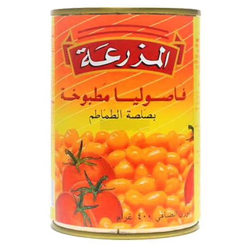 المزرعه فاصوليا مطبوخة بصلصة الطماطم 400 جم Pack of 24