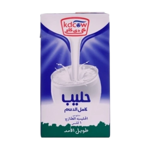 كي دي كاو حليب طويل الامد خالي الدسم 1 لتر Pack of 12