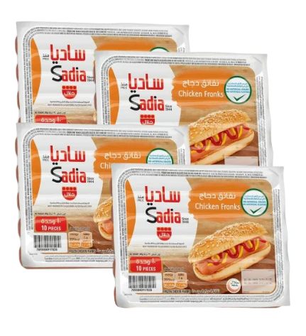 ساديا نقانق دجاج 340جم 4 حبة Pack of 6