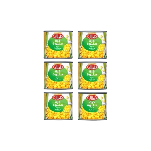 العلالي ذرة حلوة 200جرام 6حبة عرض Pack of 4