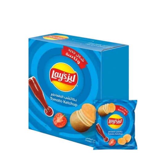 ليز بطاطس بالكاتشب 12*21 جم Pack of 12