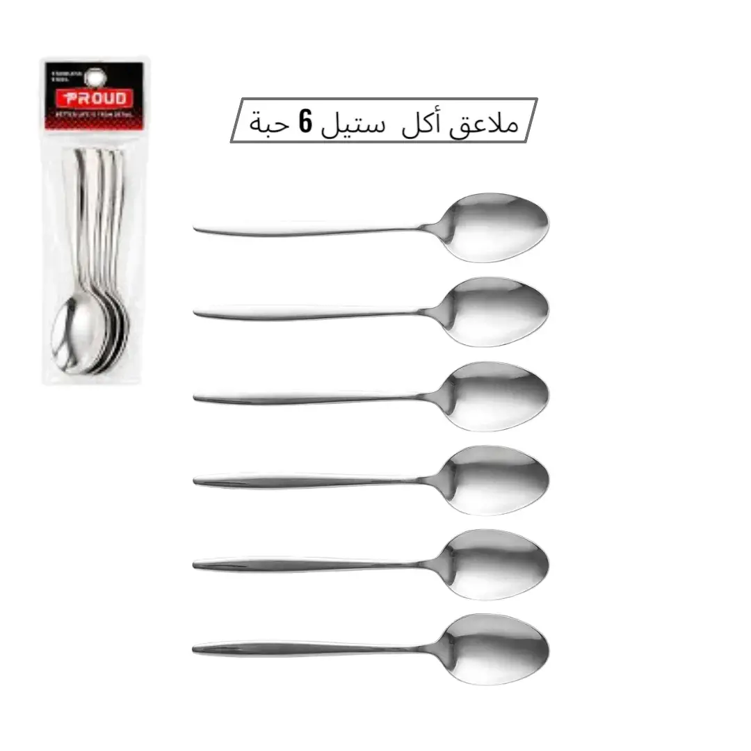 ملاعق اكل استيل 6 حبة AF-22-189