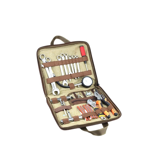 شنطة عدة مع معيار تواير 25x27x3سم خشبي /Tools bag-1 