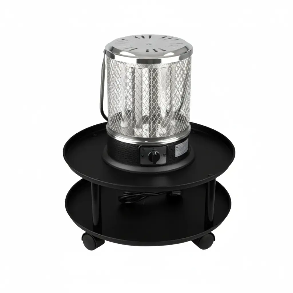 دفاية العايش الكهربائيه مع طاولة دائرية سوداء APG-AF301R