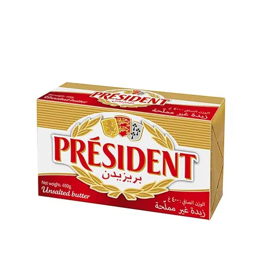 بريزيدنت زبدة غير مملحة 400 جم 