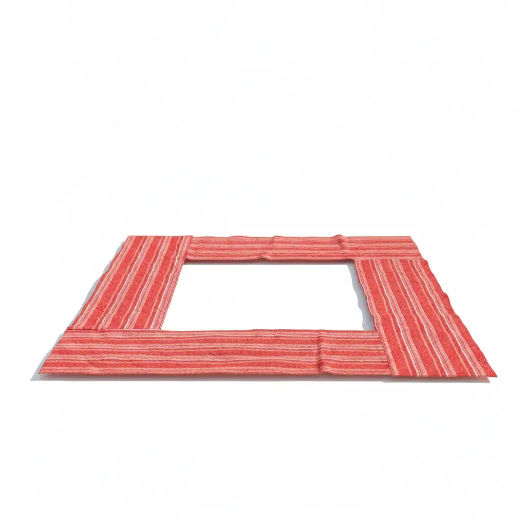 فرشة ارضية  حمراء  مع حقيبة حمل 3*3 متر