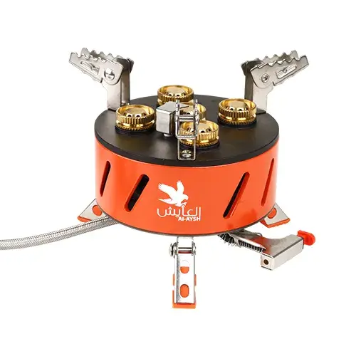 شو لة غاز 5 شعله مع لي وجراب 15800 وات ZYZY-95