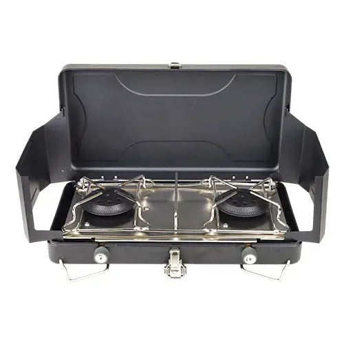 موقد غاز متنقل 2 عين مع لي وشنطة ZY201