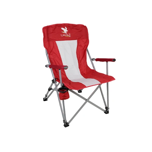 كرسي رحلات العايش قماش قابل للطي لون احمر XY-701