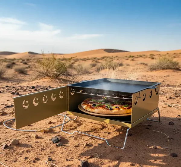 شولة البيتزا مع صاجة 1 عين مع ادوات شواء B19004