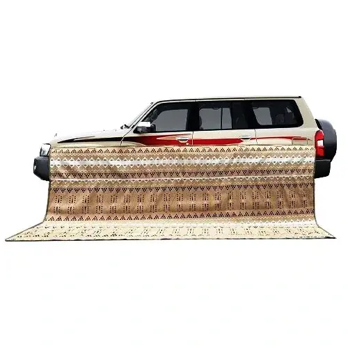 رواق سيارة مغناطيس لون بني فاتح 2*4 متر MAT4020 