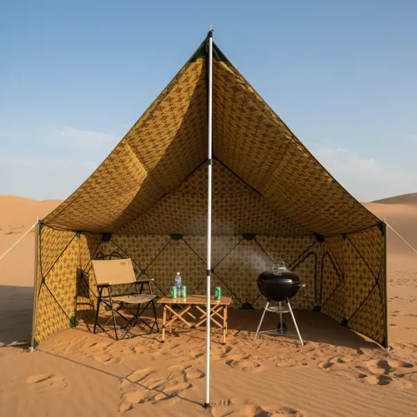 رواق ديسكفري مع مظلة نقشة الصباح 7جوانب 1.4*1.4*7متر WT-7-2F