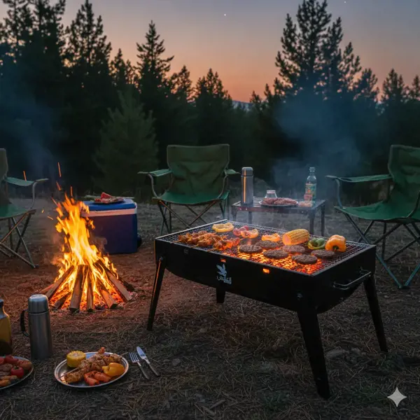 العايش شواية استيل قابلة للطي 19*27*35 سم YF-HG01