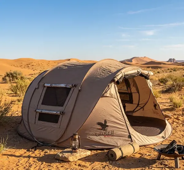 خيمة الثريا العايش مع ليت مقاس 120*200*280 سم بني MT-24-2