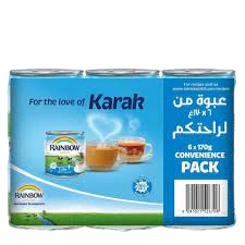 ابو قوس حليب لايت 170 جم 6 حبة Pack of 8
