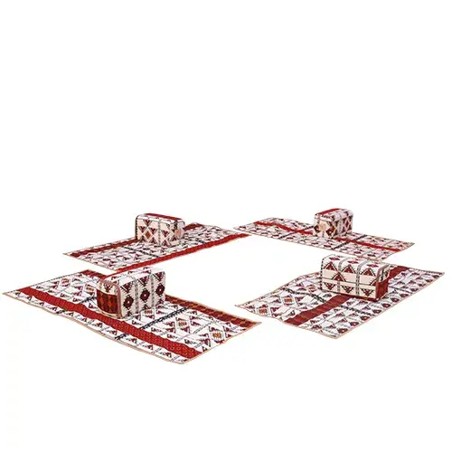 جلسة الخوة 4 تكاية + 4 فرشة مع شنطة(جديد)