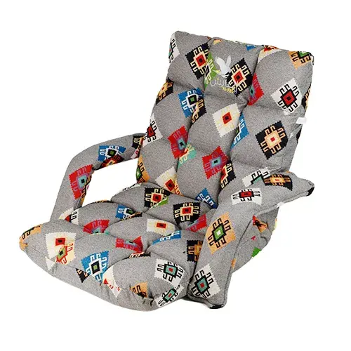 مقعد ارضى اسفنج بمسند 99 سم رماديAYS-6-GY1