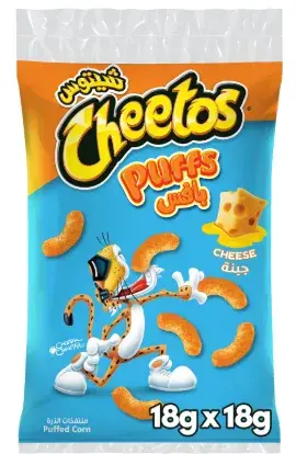 شيتوس بفك الذرة بالجبنة بافس 18جم  Pack of 18