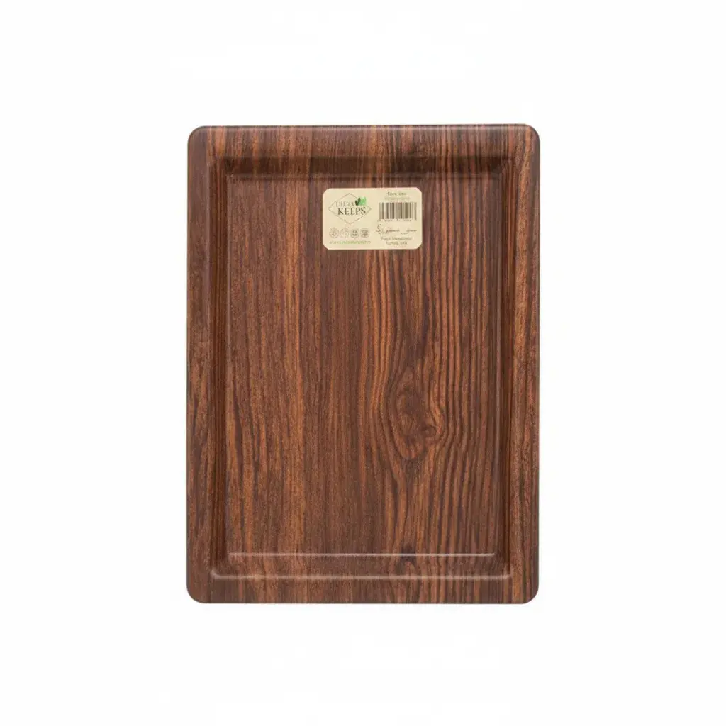 صينية مستطيلة خشبية كبيرة 