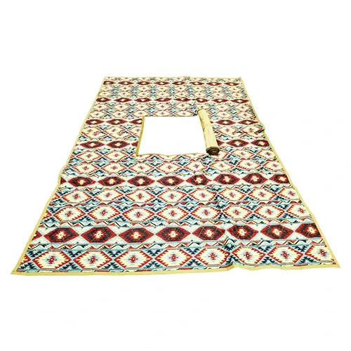 فرشة ارضية مع فتحة نار ازرق 200*300 سم D2030/BU2