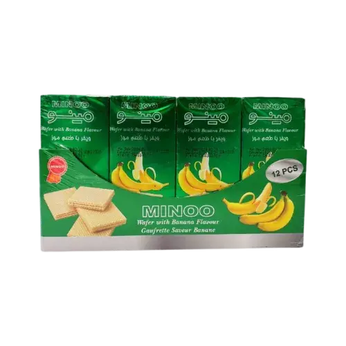 مينو ويفر بطعم الموز 35 جم Pack of 12