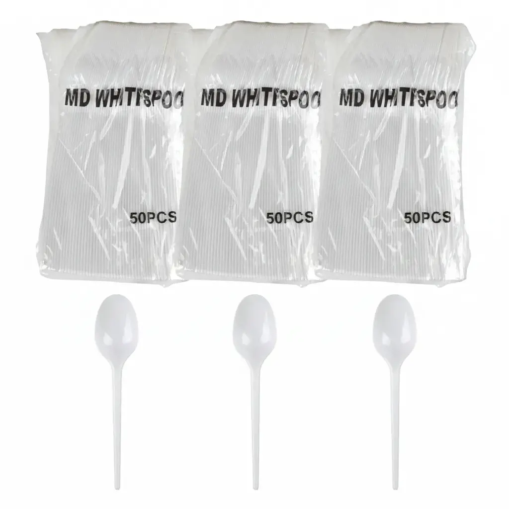 ملاعق اكل بلاستيك خفيف 3 حبة عرض 