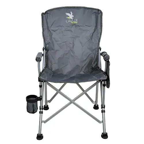 كرسي رحلات قابل للطي مع حامل و شنطة رمادي 90 سم BG-605