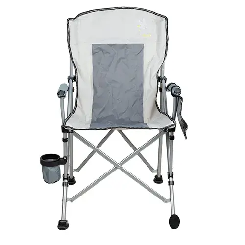 كرسي رحلات قابل للطي مع حامل و شنطة رصاصي 90 سم BG-605-N