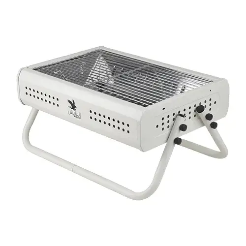 شواية العايش شبك استيل ابيض قابلة للطي 30*47 سم B3009