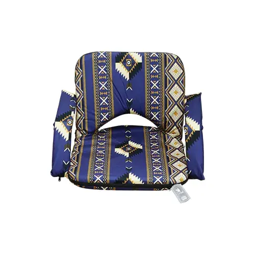 مقعد ارضي العايش مربع بمسند ازرق SCH-BL3