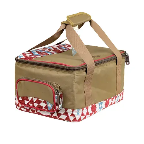 شنطة عزبة العايش ربيعي منقوش 21*30*42 سم 1074B