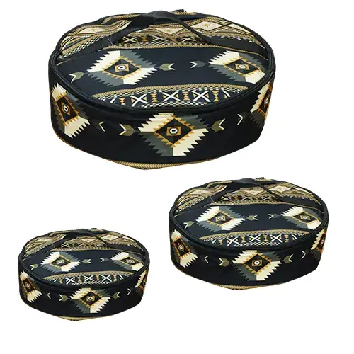 طقم شنط خبز دائرية 3 قطع اسود BS-001