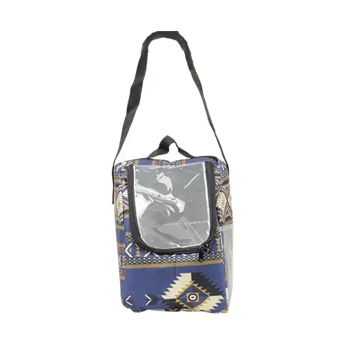 شنطة مطارات 2 جنب شفاف ازرق IC-003