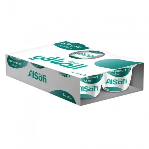 الصافي زبادي سادة كامل الدسم 120 جم 6 حبة  Pack of 6