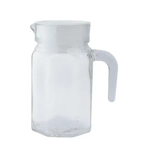 دولكة زجاج بغطاء 500 مل مربعه JSS207