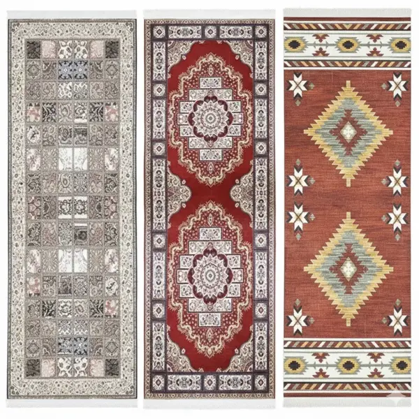 سجادة ارضية منقوشة مقاس 90*250 سم YM-10