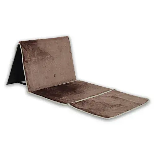 سجادة صلاة قابلة للطي مع جراب بني FPM515