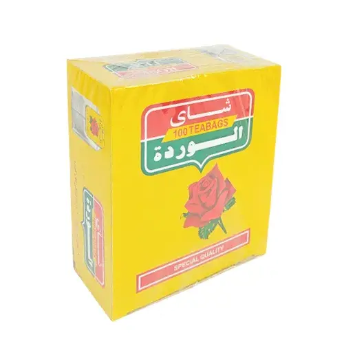 . الوردة شاي فتلة 100 كيس 200 جرام