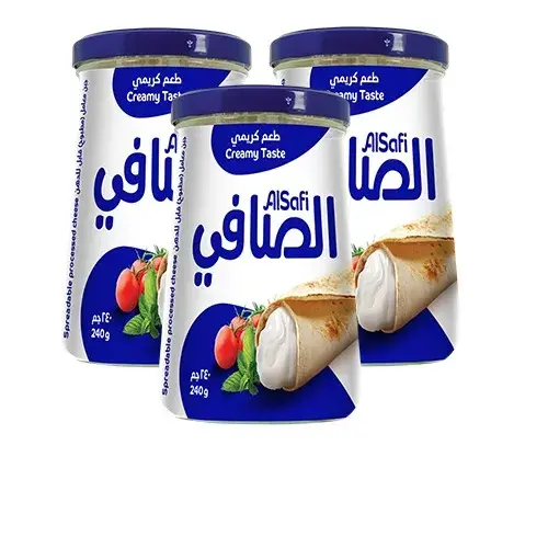الصافي جبنة كريمي كاسات زرقاء 240 جم 3 حبه
