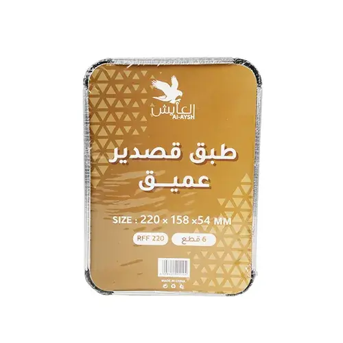 طبق قصدير عميق6قطع220*158*54) RFF220