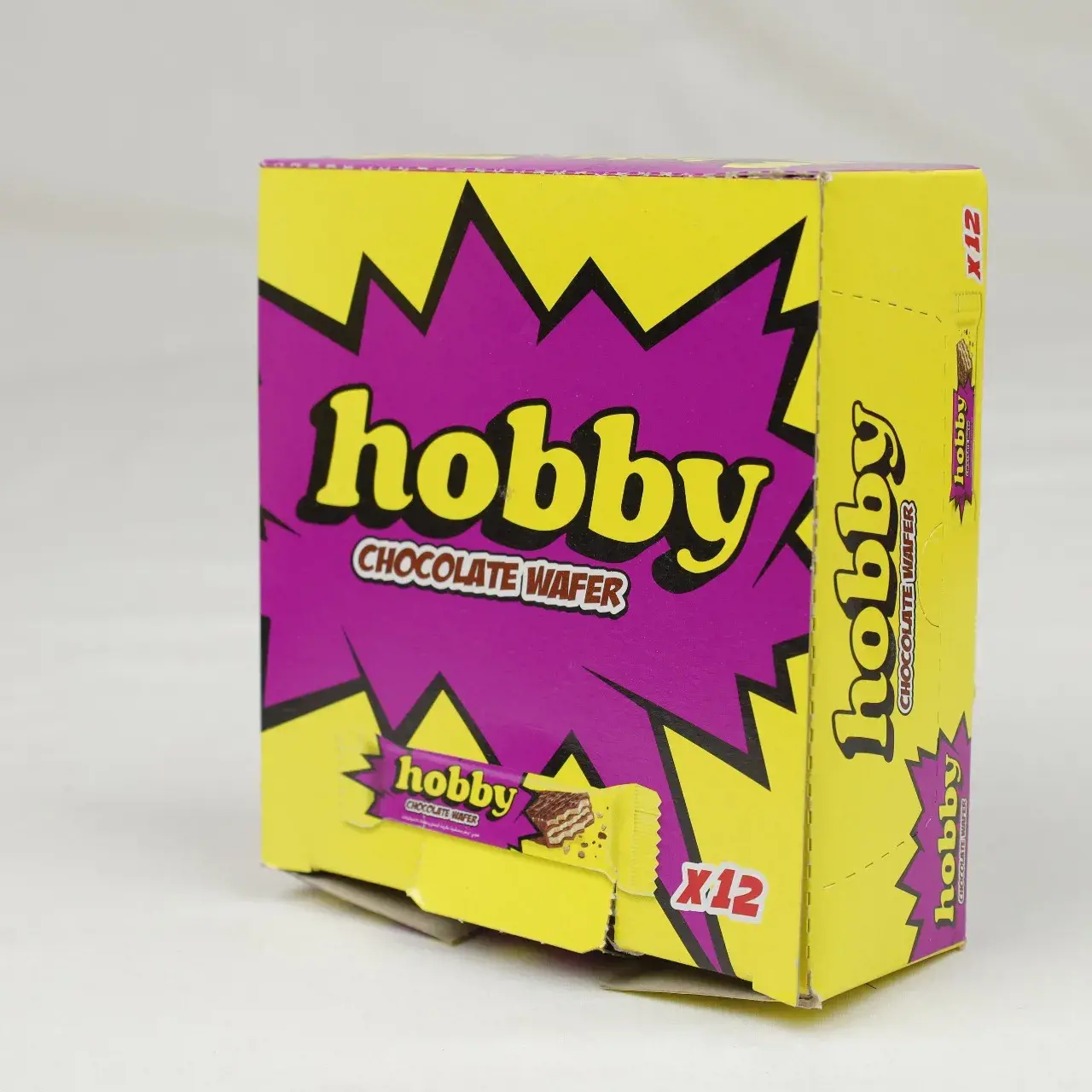 هوبي ويفر مغلف بالشوكولاتة 20 جم Pack of 12