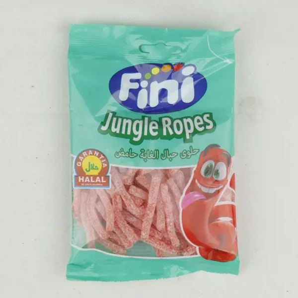فيني حلوى جيلي حامض اشكال حبال الغابة 80 جم