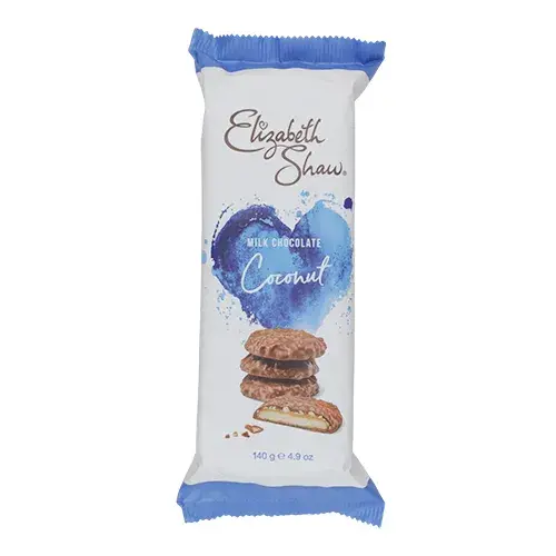 اليزابيث شاو بسكويت بالحليب وشوكولاتة جوزالهند 140 جم
