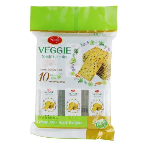 كراكرز رقائق البسكويت بالخضروات المجففة 144 جم