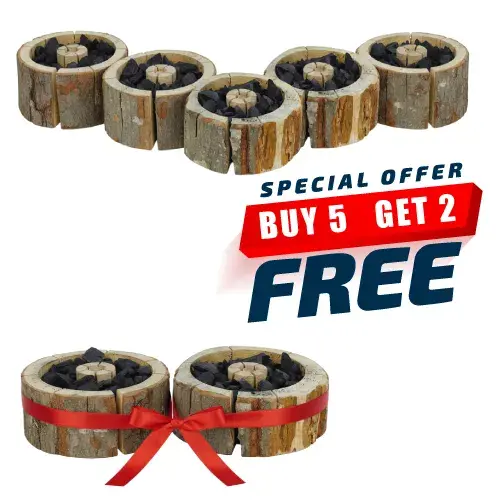 شواية خشب اوروبي مقاس 10*24*28 سم 5 حبة + 2 مجانا