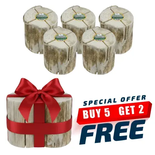 جذع خشب اوروبي مقاس 23*21*25 سم 5 حبة + 2 مجانا