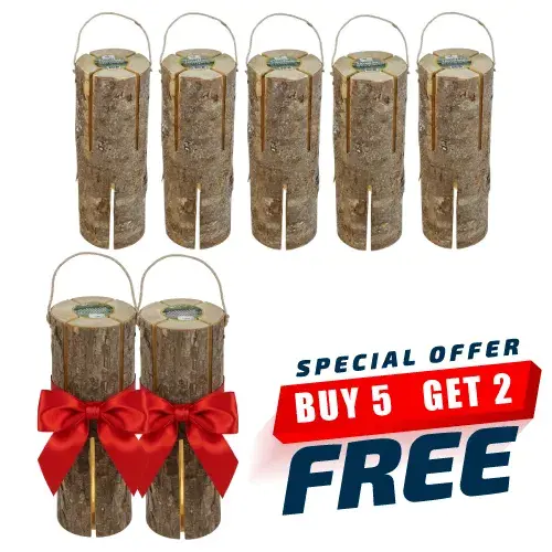 جذع خشب اوروبي مقاس 15*17*47 سم 5 حبة + 2 مجانا