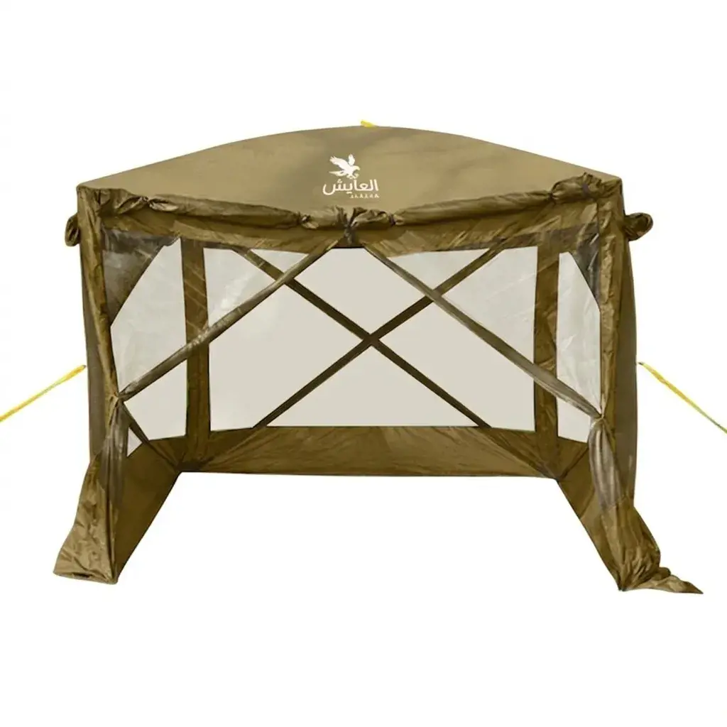 خيمة الريف العايش مقاس 210*240*240 سم بيج 4-SIDED